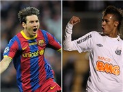 Bóng đá anh, ngoại hạng anh, lịch thi đấu euro 2012, Neymar "dẫn trước" Messi 1-0